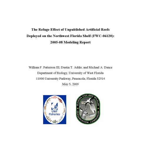 (Patterson 2009) Final Modelling Report FWC-06120  UWF-Patterson