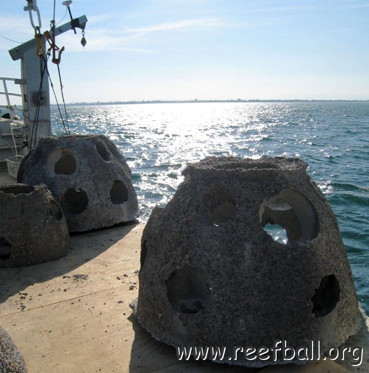 Port Phillip Bay Reef Ball depl_pallet ball_apr09