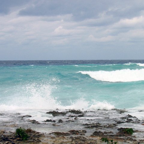 An Early Season North Easter Hits Seven Mile Beach During Project