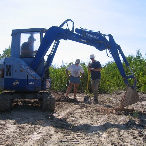 Clearing the site