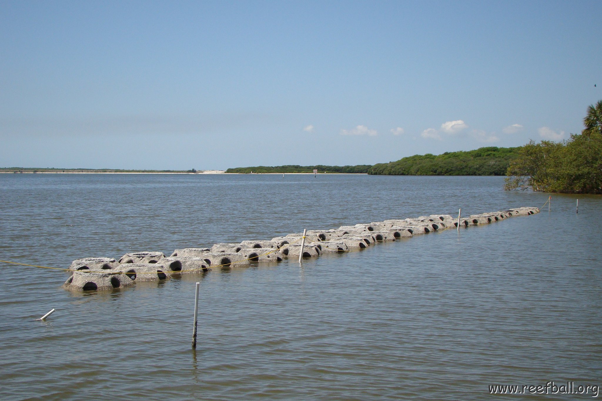 Bird Island east array under construction