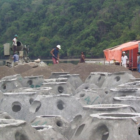 Fig. 4.3 - Reefball Minahasa Project construction