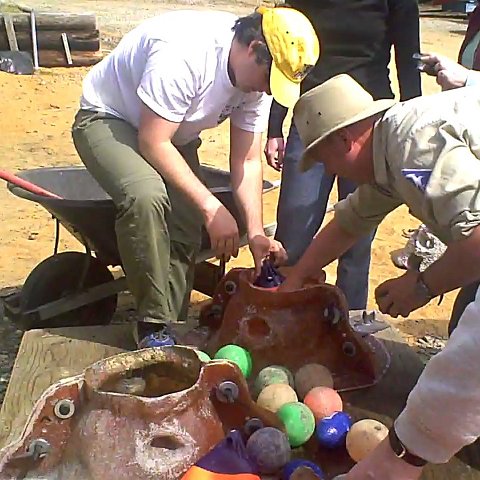inserting bladders and balls inserting bladders and balls