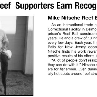 MikeNitcheReefBallRecogitionAward