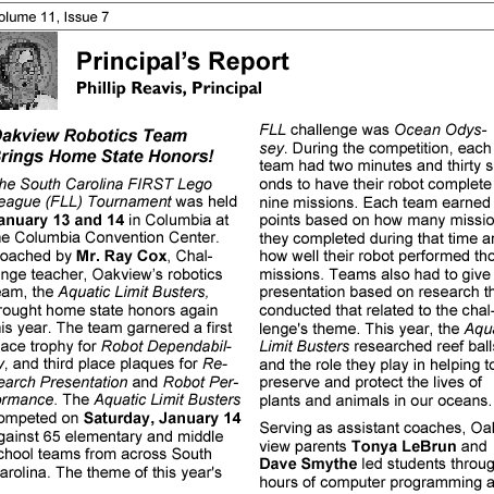 Principalsreport