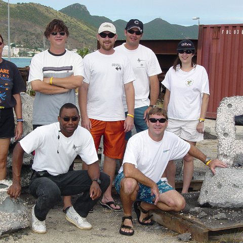 St Marteen Reef Ball Construction