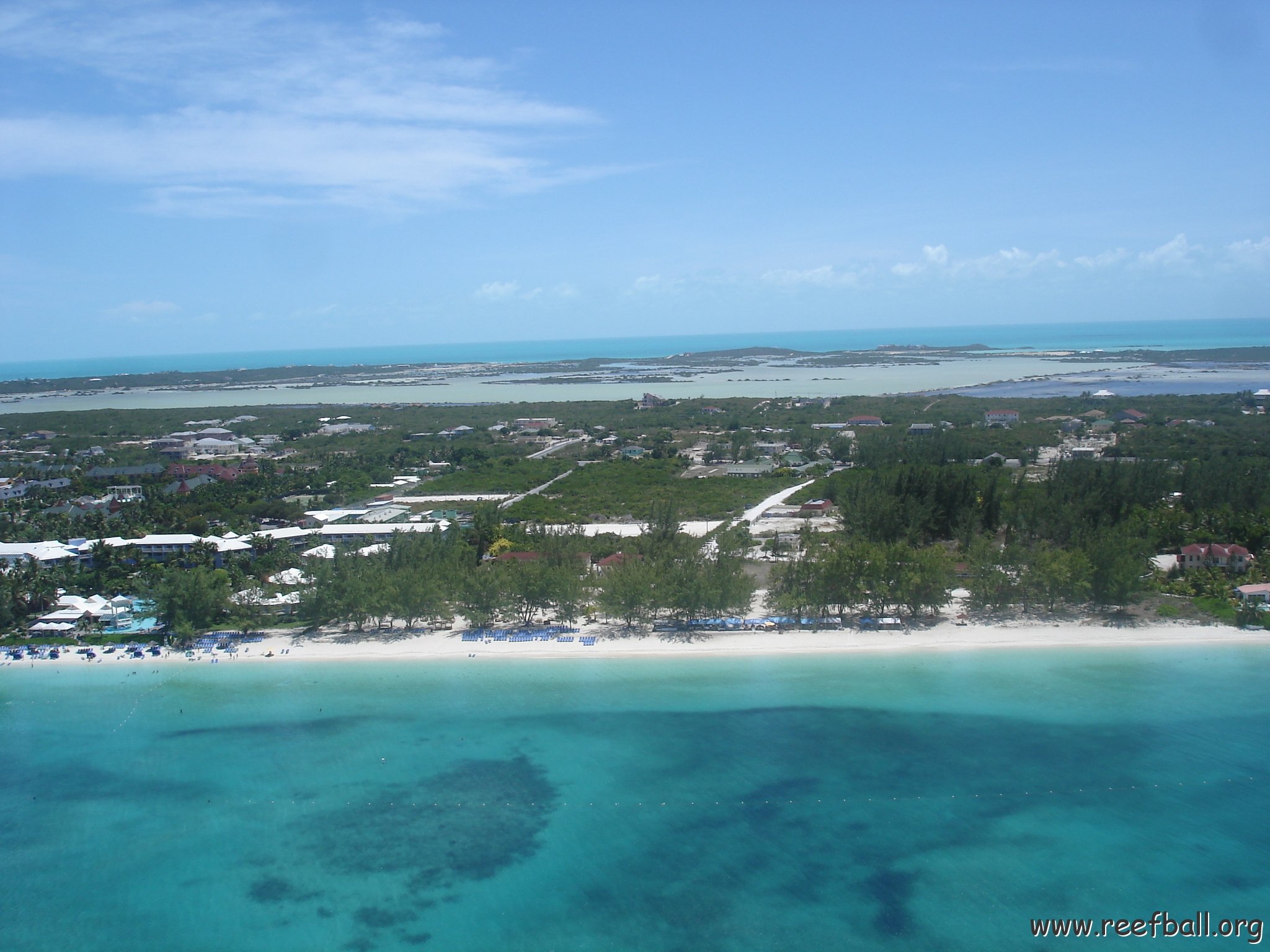 aerial of reefs