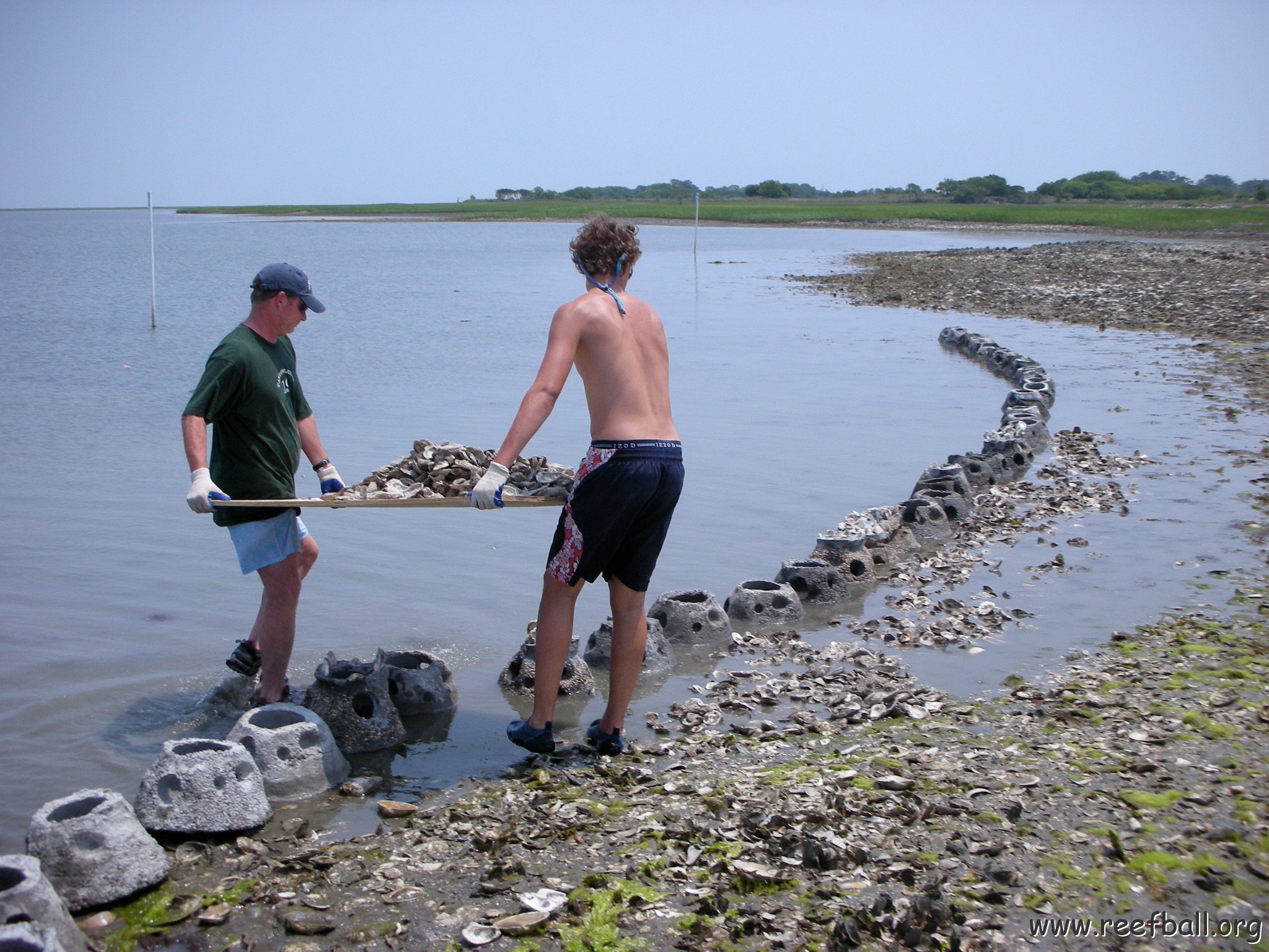 John and Jacob dropping shell